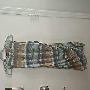 Free Press Green Tie Dyed Dress